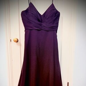 Christina Wu Black Georgette Formal Gown with Rhinestone Straps Size 20